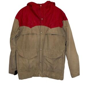 1970s Vintage Powderhorn Mountaineering Hooded Ski Jacket Large Jackson Hole